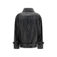 PINKO Black Leather Jacket