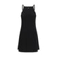 Courrèges Black Viscose Casual Dress