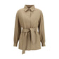 Max Mara Brown Fleece Wool Coat