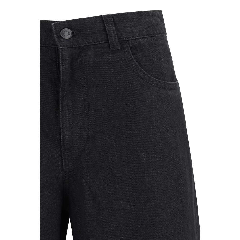 The Row Black Linen Jeans Denim
