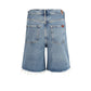 7FOR Blue Cotton Bermuda Shorts