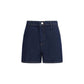 7FOR Blue Cotton Bermuda Shorts