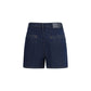 7FOR Blue Cotton Bermuda Shorts