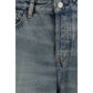 Diesel Blue Cotton Relaxed Fit Jeans