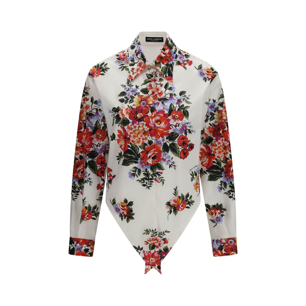 Dolce & Gabbana Multicolor Cotton Pattern Shirt
