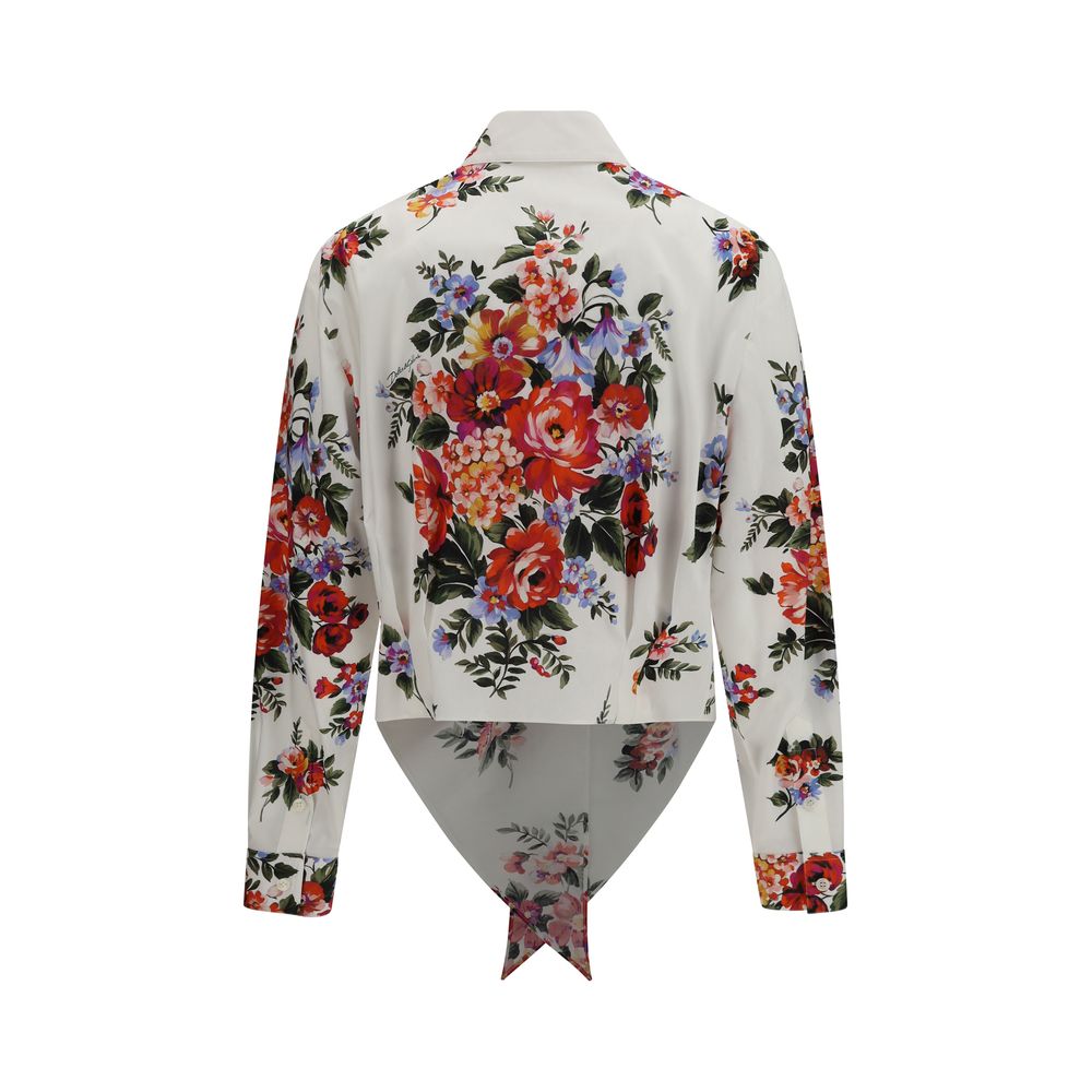 Dolce & Gabbana Multicolor Cotton Pattern Shirt