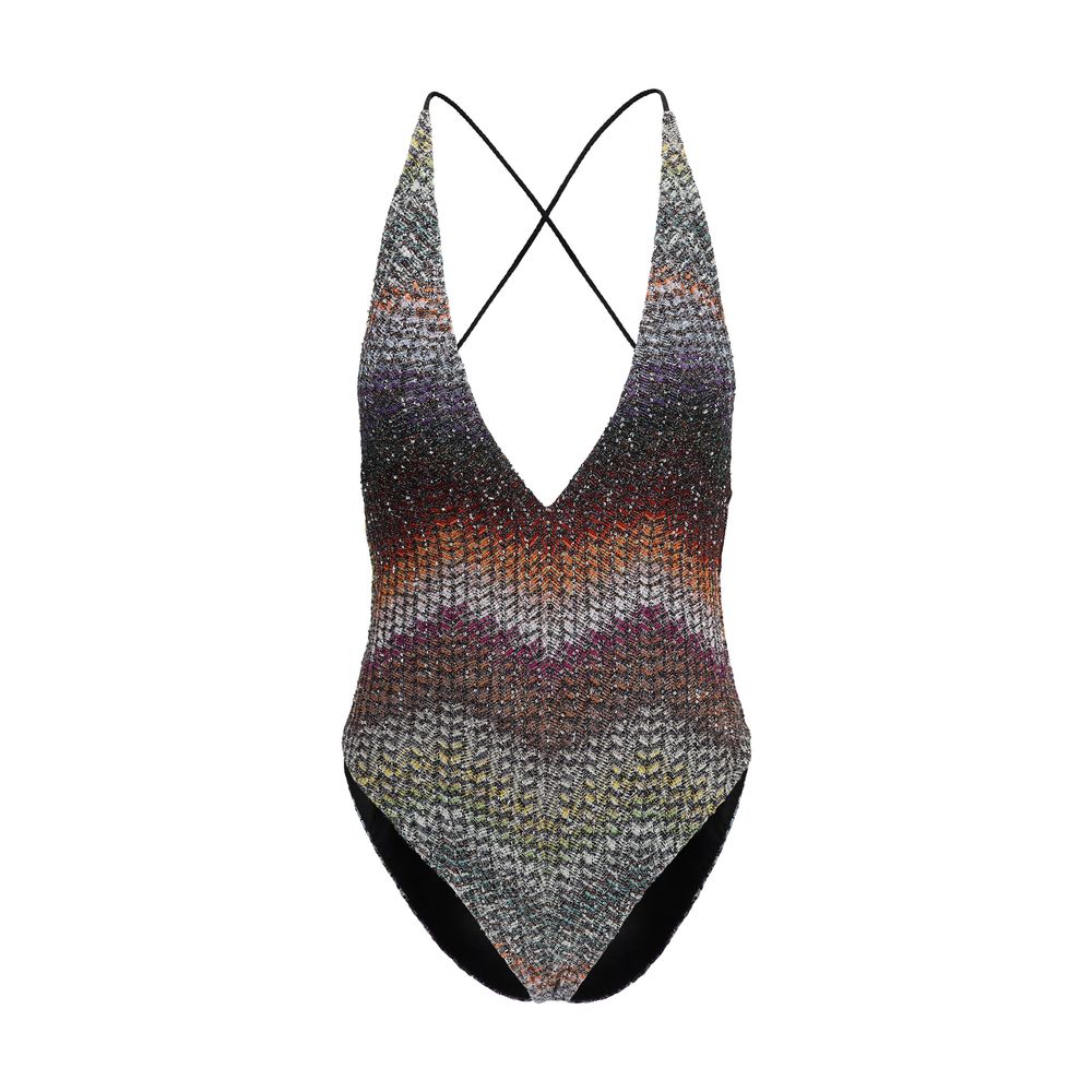 Missoni Multicolor Rayon One-Piece Swimsuit