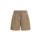 Brunello Cucinelli Beige Cotton Bermuda Shorts