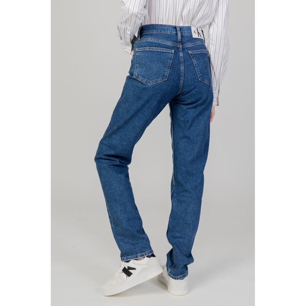 Calvin Klein Jeans Blue Cotton Skinny Jeans