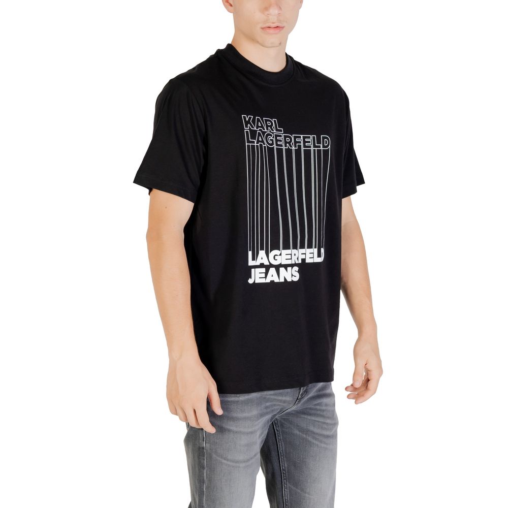 Karl Lagerfeld Black Organic Cotton T-Shirt