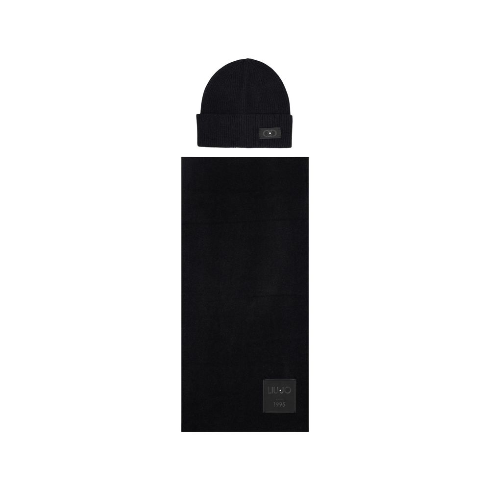 Liu Jo Black Polyester Beanie