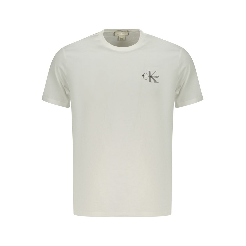 Calvin Klein White Cotton Men T-Shirt