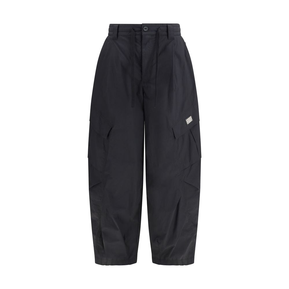 Dolce & Gabbana Black Cotton Cargo Pants