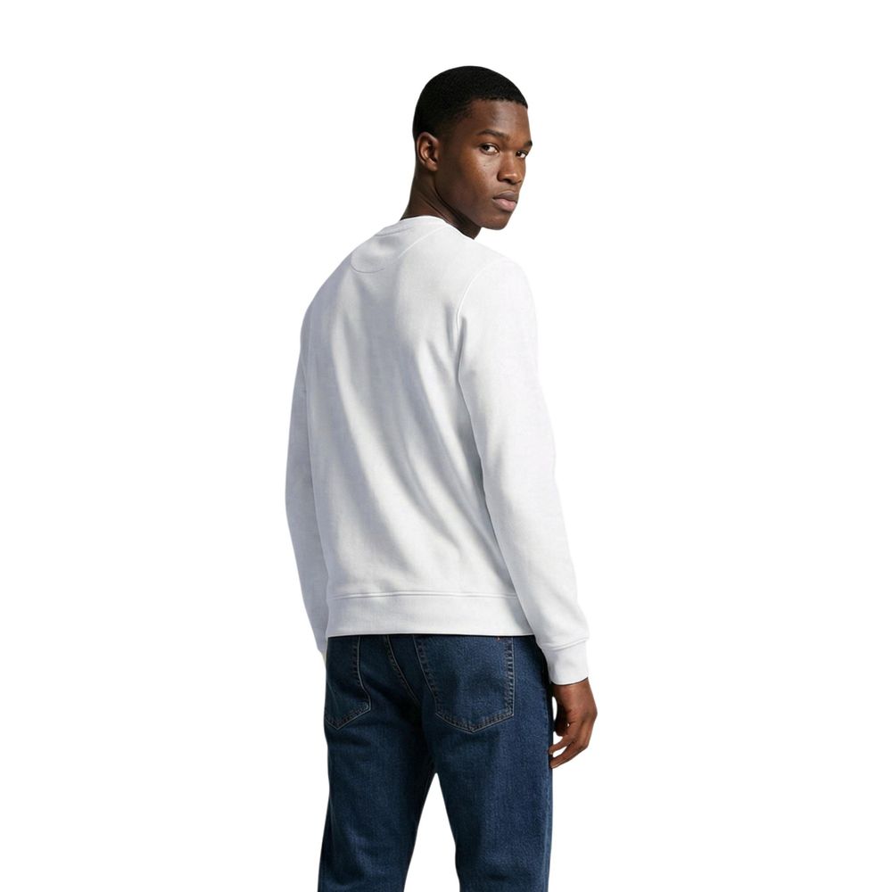 Lyle & Scott White Cotton Sweatshirt