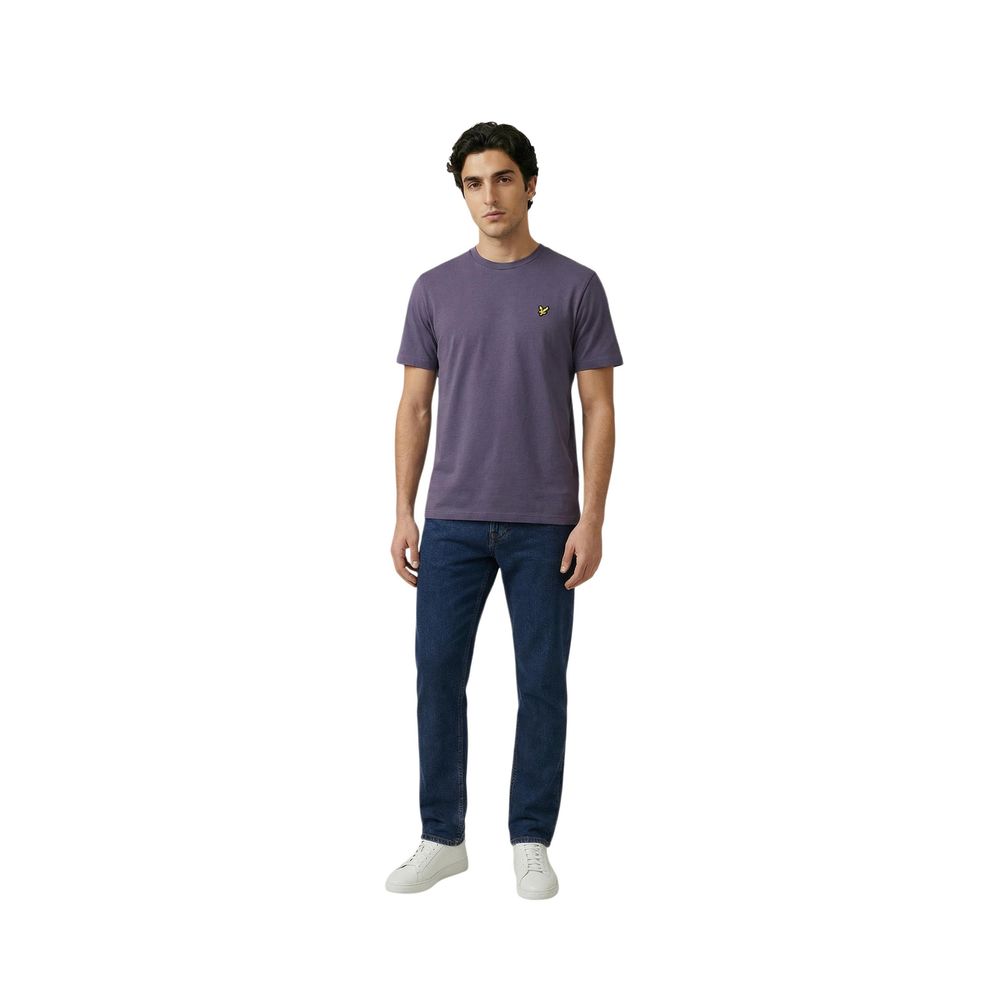 Lyle & Scott Purple Cotton T-Shirt