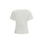 PINKO White Cotton T-Shirt
