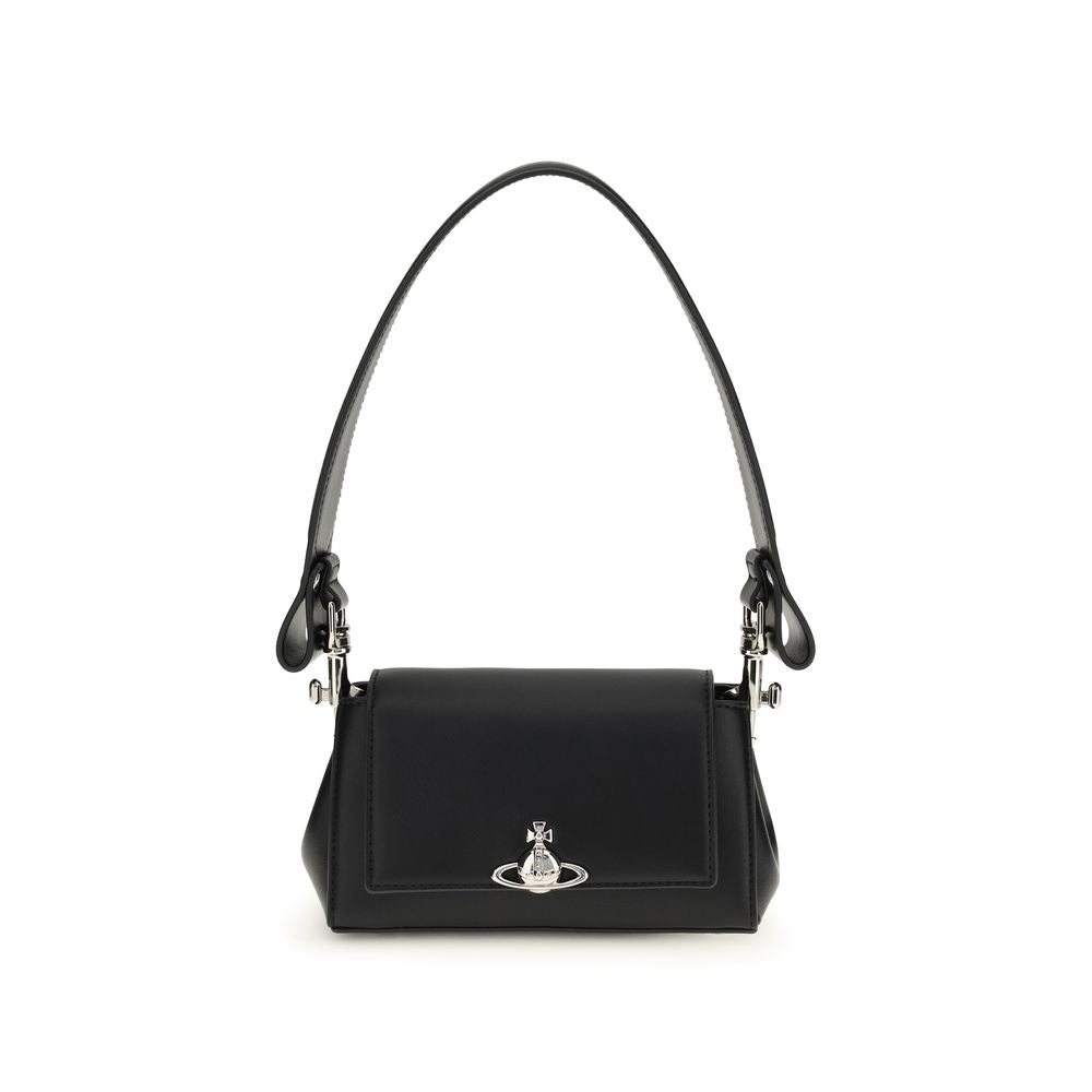 Vivienne Westwood Black Polyurethane Shoulder Bag