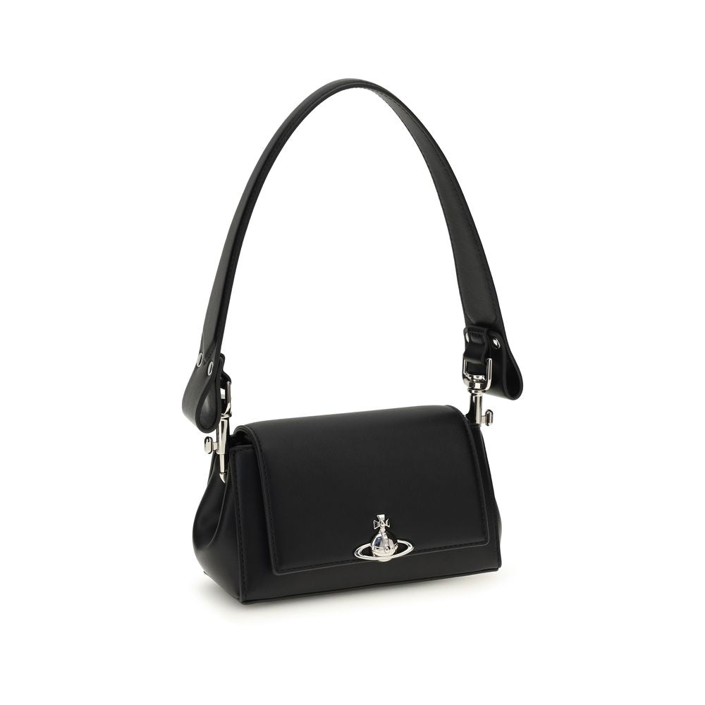Vivienne Westwood Black Polyurethane Shoulder Bag