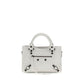 Balenciaga White Calf Leather Bos Taurus Handbag
