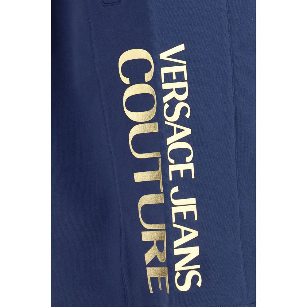 Versace Jeans Blue Cotton Bermuda Shorts