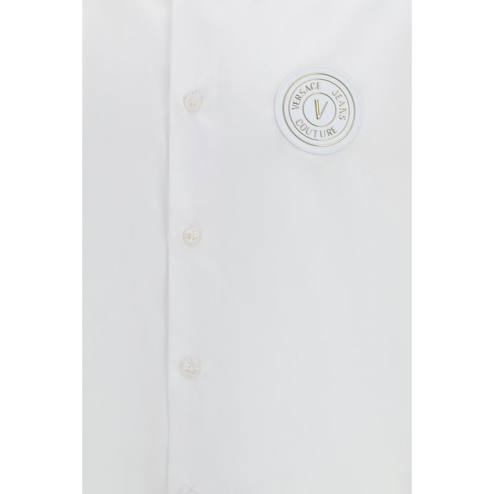 Versace Jeans White Cotton Shortsleeve Shirt