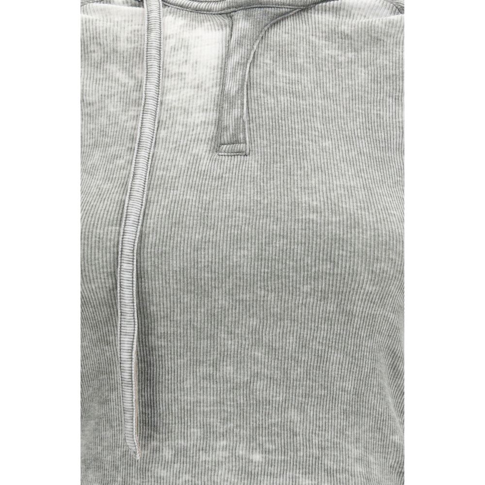 Diesel Gray Cotton Long Sleeve T-Shirt