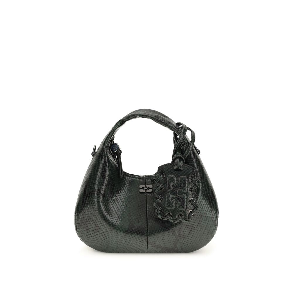 Ganni Black Recycled Polyester Handbag