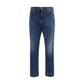 Dolce & Gabbana Blue Cotton Straight-Leg Jeans