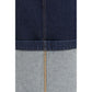 Khaite Blue Denim Skirt