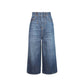 Dior Blue Cotton High-Waisted Jean