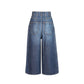 Dior Blue Cotton High-Waisted Jean