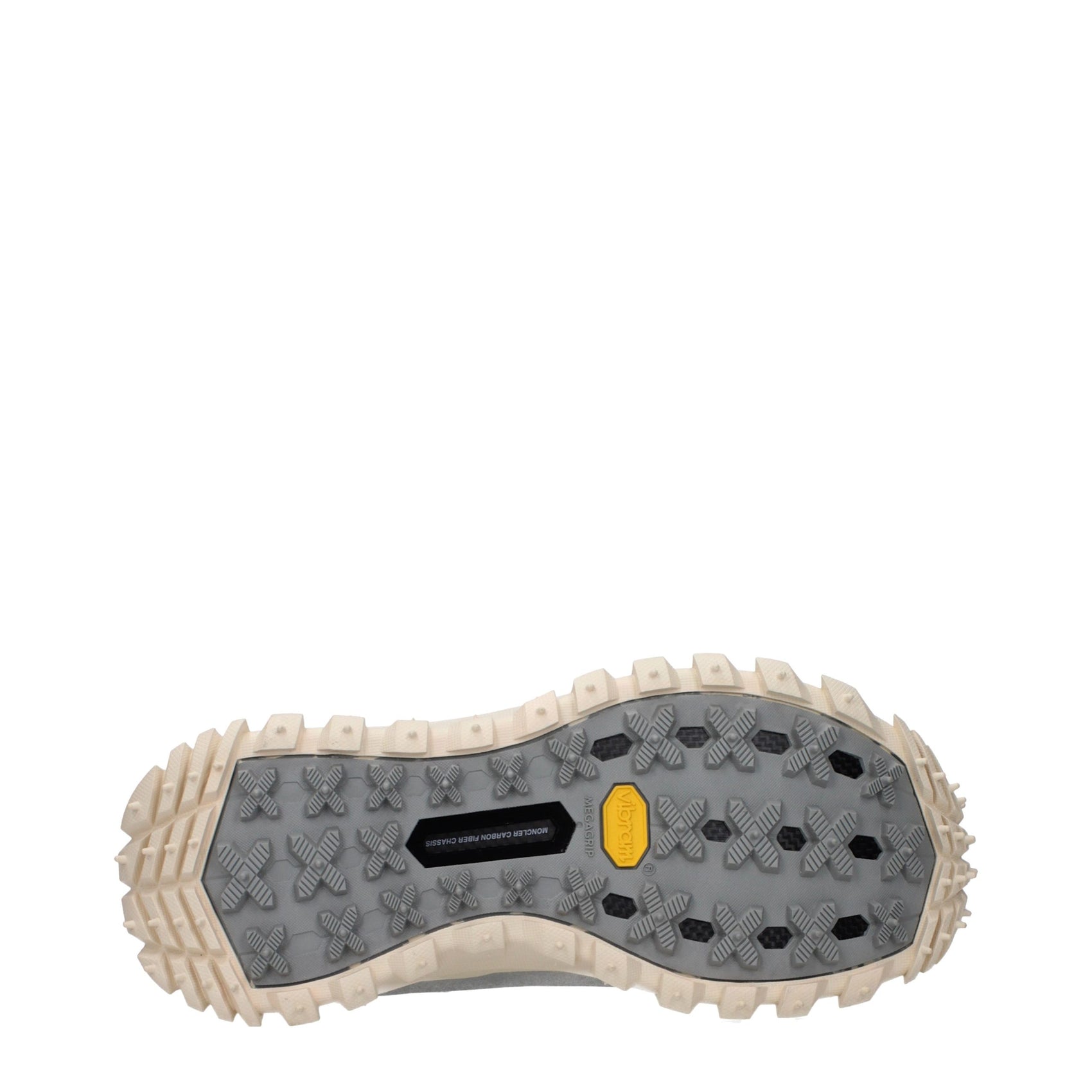 Moncler Gray Fabric Athletic Sneakers