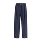 Brunello Cucinelli Blue Viscose Casual Pants