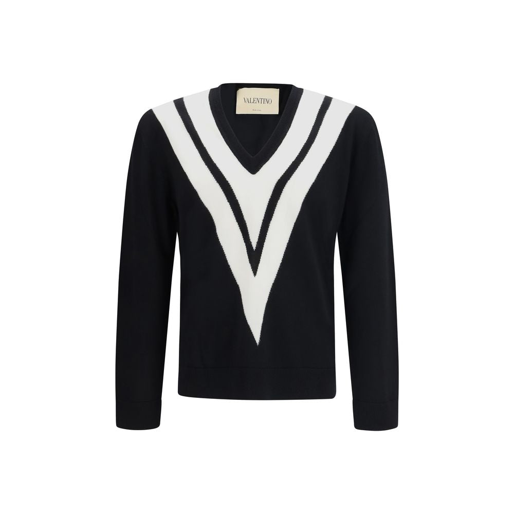 Valentino Black Wool Oves Aries Sweatshirt