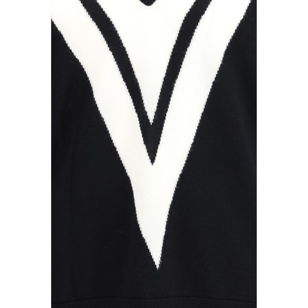 Valentino Black Wool Oves Aries Sweatshirt