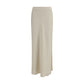 Brunello Cucinelli Beige Viscose Long Skirt