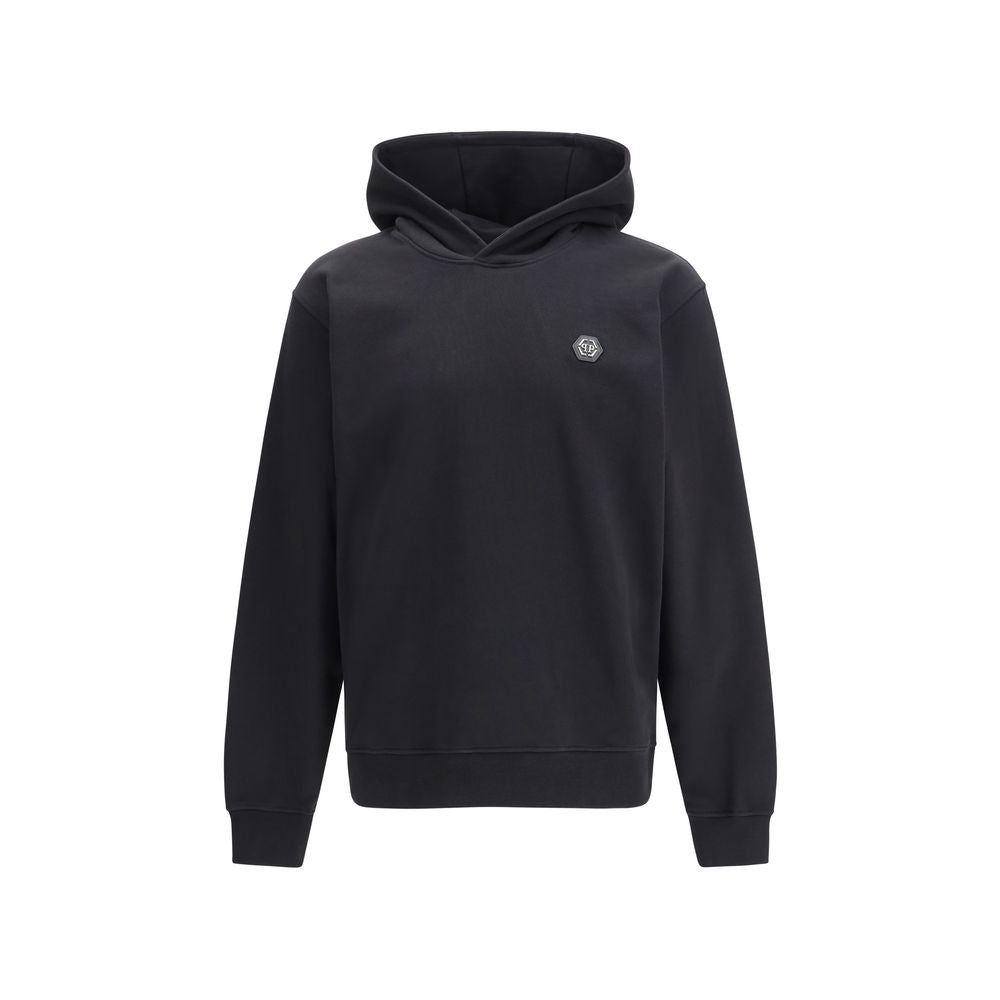 Philipp Plein Black Cotton Sweatshirt