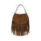 Etro Brown Calf Leather Bos Taurus Shoulder Bag