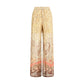 Valentino Multicolor Silk Casual Pants