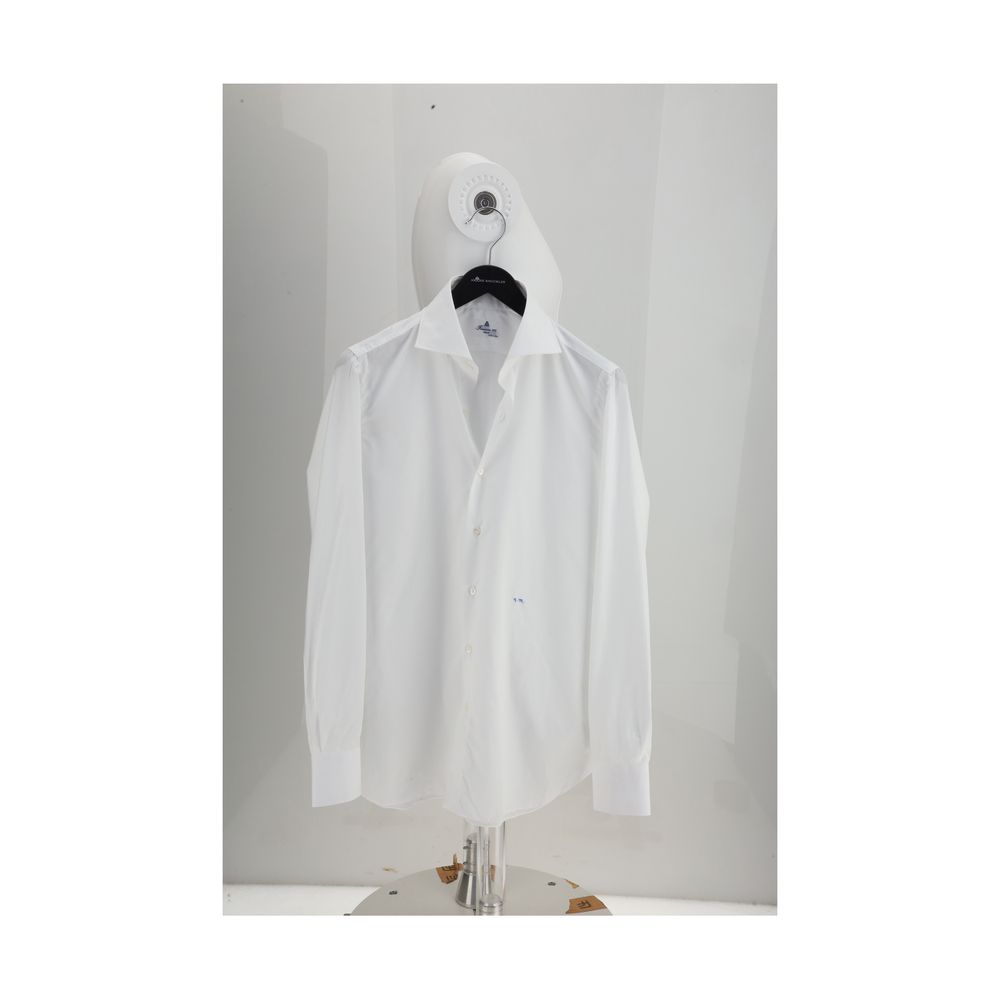 Finamore White Cotton Shirt