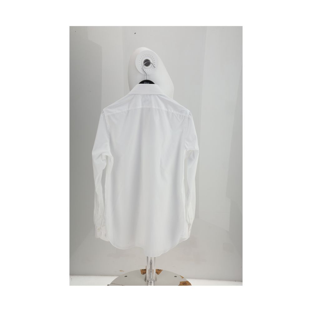 Finamore White Cotton Shirt