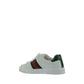 Gucci White Calf Leather Bos Taurus Low Top Sneakers