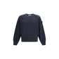 Stone Island Blue Cotton Sweatshirt