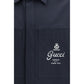 Gucci Blue Cotton Coat