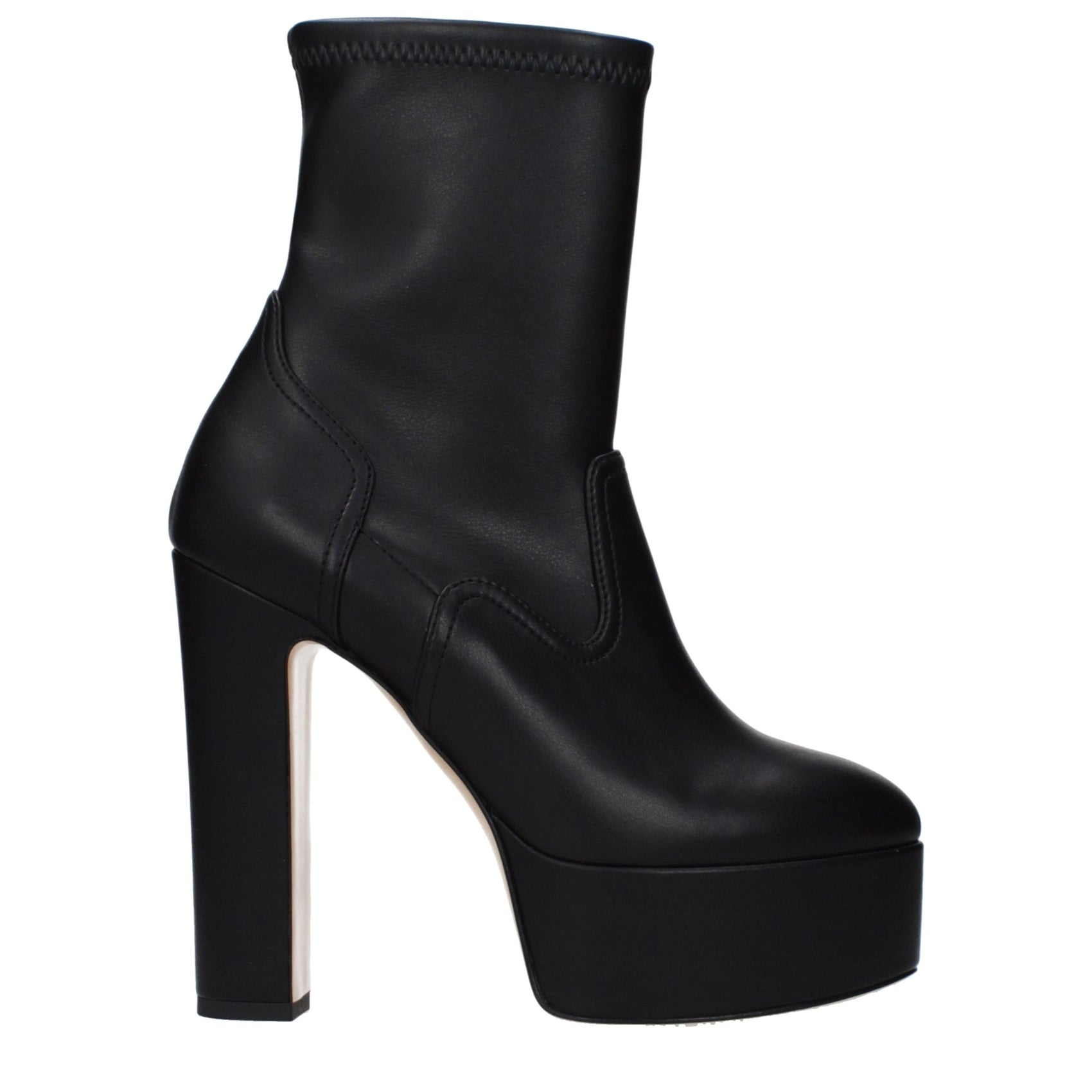 Casadei Black Leather Ankle Boots