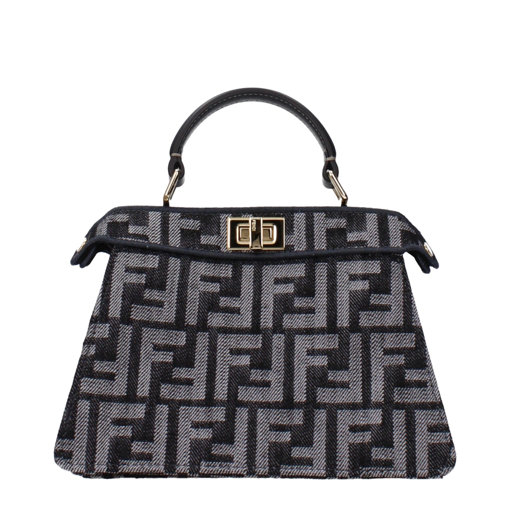 Fendi Black Fabric Handbag