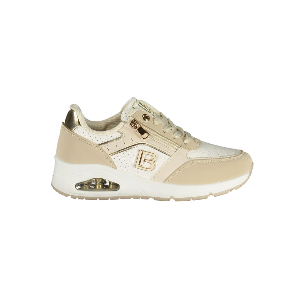 Laura Biagiotti Beige Polyurethane Women Sneaker