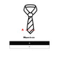 Giorgio Armani Black Silk Tie