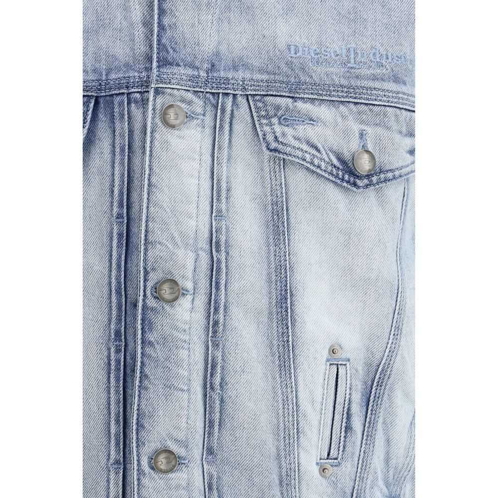 Diesel Blue Cotton Denim Jacket