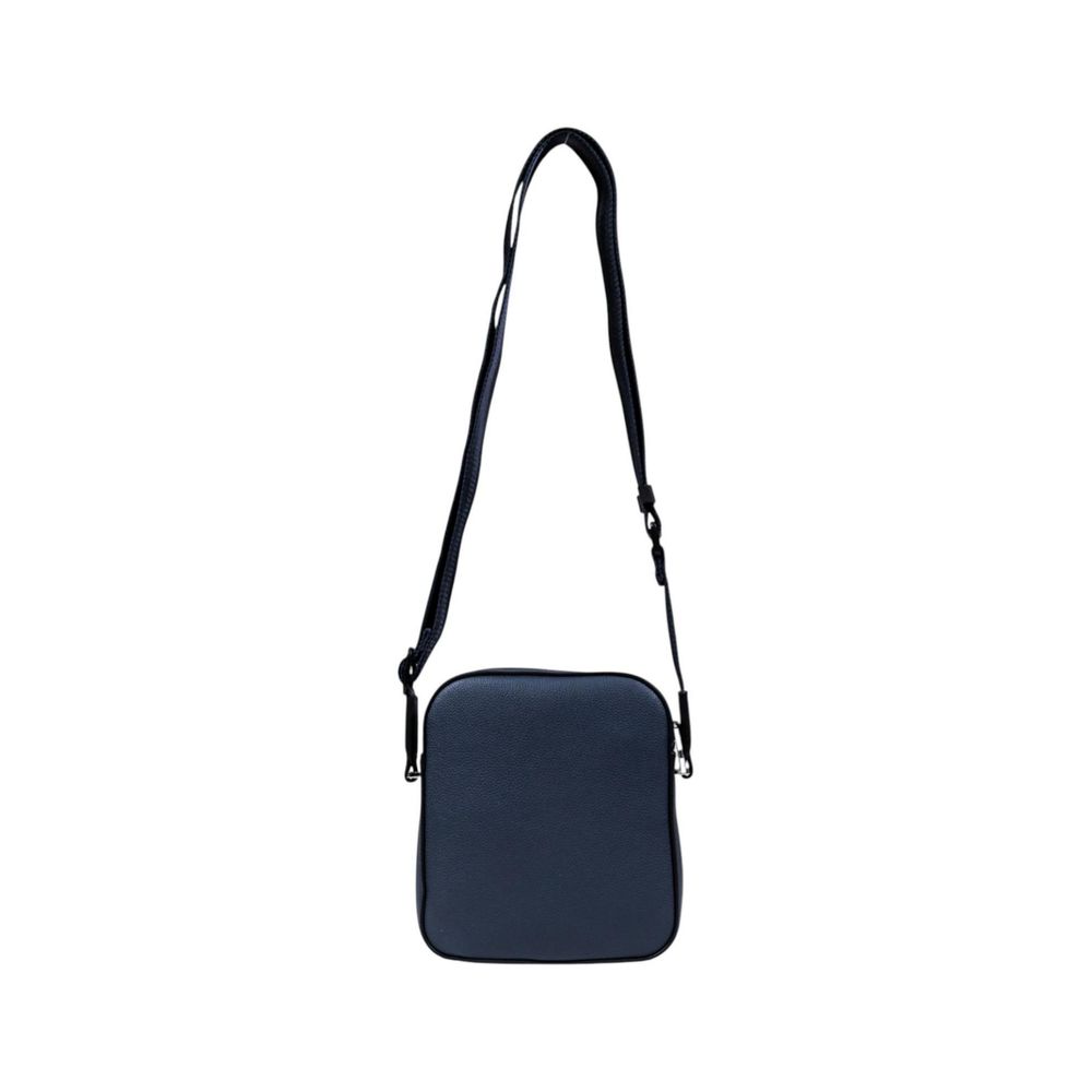 Hugo Boss Blue Recycled Polyurethane Messenger Bag